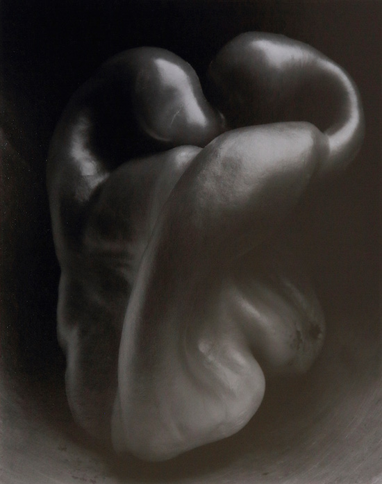 Photograph of a bell pepper by Edward Weston