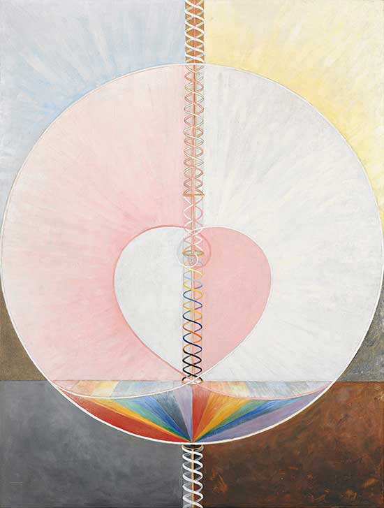 Abstract painting by artist Hilma af Klint