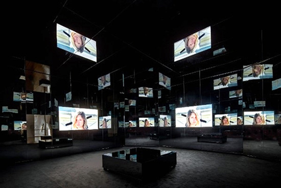 Doug Aitken video installation "Black Mirror"