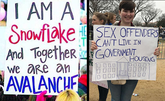 Signs from the Women's March
